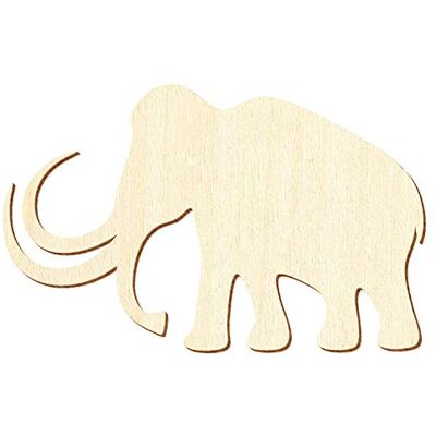 Bütic GmbH Holz Mammut Deko Zuschnitte 5-50cm, Größe:13cm, Pack mit:100 Stück Bütic GmbH Holz Mammut Deko Zuschnitte 5-50cm, Größe:13cm, Pack mit:100 Stück