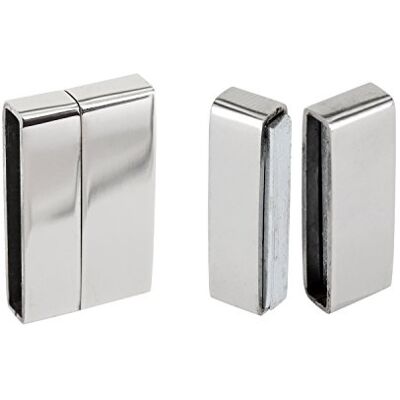 Auroris Flacher Magnetverschluss aus Edelstahl Loch: 20x3 mm 5 Stück Auroris Flacher Magnetverschluss aus Edelstahl Loch: 20x3 mm 5 Stück