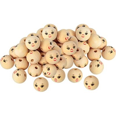 VBS Holzköpfe, 50 Stück, Ø ca. 30mm, XXL, Köpfe, Spielfigur, Holzkugel, VBS Holzköpfe, 50 Stück, Ø ca. 30mm, XXL, Köpfe, Spielfigur, Holzkugel,