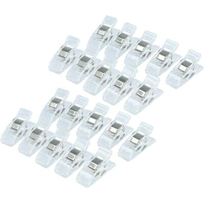 vhbw 20x Wonderclips Mit Abstandsmarkierungen, Transparent vhbw 20x Wonderclips Mit Abstandsmarkierungen, Transparent
