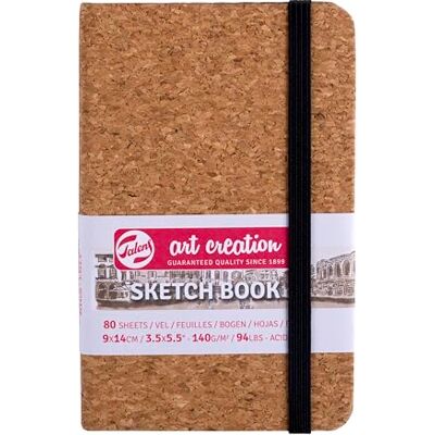 ART Skizzenbuch Kork 9x14 cm 140g 80 Blatt säurefreies Papier zum Zeichnen & Journaling ART Skizzenbuch Kork 9x14 cm 140g 80 Blatt säurefreies Papier zum Zeichnen & Journaling