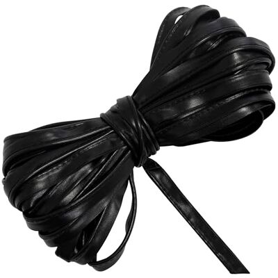 AERZETIX Paspelband aus Kunstleder 9 Meter x 10 mm Farbe Schwarz Nähen, Anpassen von Kleidung, DIY-Designs, Dekorationen, Einfassung mit Textilveredelung für schräge Säume AERZETIX Paspelband aus Kunstleder 9 Meter x 10 mm Farbe Schwarz Nähen, Anpassen von Kleidung, DIY-Designs, Dekorationen, Einfassung mit Textilveredelung für schräge Säume