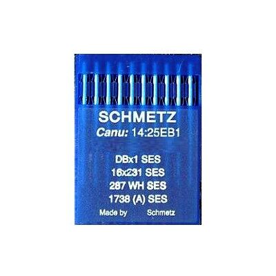 SCHMETZ Nähmaschinennadeln für Industrienähmaschinen: 16 x 231 / 16 x 231 SES Kugelspitzennadeln / Jerseynadeln (Packung mit 10 Stück) + Nadeleinfädler 16x231 SES 100/16 (Single Packet) SCHMETZ Nähmaschinennadeln für Industrienähmaschinen: 16 x 231 / 16 x 231 SES Kugelspitzennadeln / Jerseynadeln (Packung mit 10 Stück) + Nadeleinfädler 16x231 SES 100/16 (Single Packet)