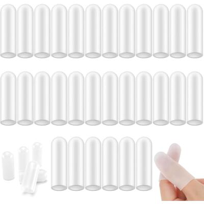 Bangbobi 30 Stück Silikon Fingerschutz, 1.6x4cm, Gel Fingerkuppenschutz Schutz bei Verletzungen, weiches Gel für Tragekomfort, ideal für Küche, Garten oder Sport, wasserdicht und wiederverwendbar Bangbobi 30 Stück Silikon Fingerschutz, 1.6x4cm, Gel Fingerkuppenschutz Schutz bei Verletzungen, weiches Gel für Tragekomfort, ideal für Küche, Garten oder Sport, wasserdicht und wiederverwendbar