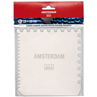 Amsterdam Colour-Scraper, Kratzer für Farbstrukturen, 15x15cm, 1 Stück Amsterdam Colour-Scraper, Kratzer für Farbstrukturen, 15x15cm, 1 Stück