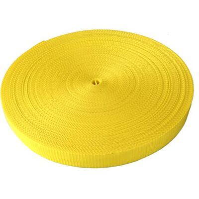 Schnoschi Gurtband Polypropylen 5 Meter lang – viele Verschiedene Breiten und Farben 10mm 15mm 20mm 25mm 30mm 40mm 50 mm (gelb, 25 mm) Schnoschi Gurtband Polypropylen 5 Meter lang – viele Verschiedene Breiten und Farben 10mm 15mm 20mm 25mm 30mm 40mm 50 mm (gelb, 25 mm)