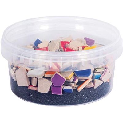 Rayher Fun Ceramica Mosaik Mix, polygonal, farbig glasierter Ton, Bunte Mischung zum Basteln, Dose 500g ,14863999, ca. 380 Stück, Bunt Rayher Fun Ceramica Mosaik Mix, polygonal, farbig glasierter Ton, Bunte Mischung zum Basteln, Dose 500g ,14863999, ca. 380 Stück, Bunt
