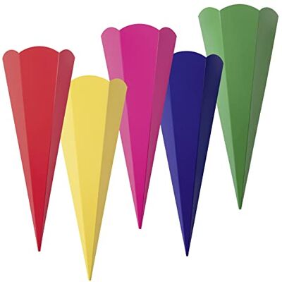 folia Schultüten Rohlinge 5 STÜCK (pink) folia Schultüten Rohlinge 5 STÜCK (pink)