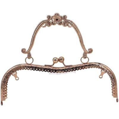 GHHZML Clutch-Taschenverschluss 20,5 cm Metall-Geldbörsen-Rahmengriff, Clutch-Taschen-Zubehör, DIY-Kussverschluss-Schloss, bronzefarbene Prägung, M-förmige Handtaschen-Hardware für Häkeltasche(Light Gold) GHHZML Clutch-Taschenverschluss 20,5 cm Metall-Geldbörsen-Rahmengriff, Clutch-Taschen-Zubehör, DIY-Kussverschluss-Schloss, bronzefarbene Prägung, M-förmige Handtaschen-Hardware für Häkeltasche(Light Gold)