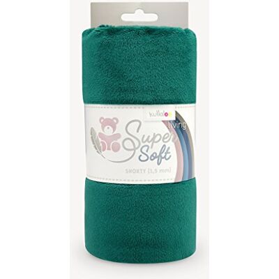 kullaloo Plüsch Stoff SuperSoft SHORTY in vielen Farben 1,5mm Florlänge, EN71-3 & EN 71-9 Zertifiziert (dunkles smaragdgrün) kullaloo Plüsch Stoff SuperSoft SHORTY in vielen Farben 1,5mm Florlänge, EN71-3 & EN 71-9 Zertifiziert (dunkles smaragdgrün)