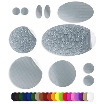 aZengear Reparaturflicken (30+ Farben) für Daunenjacken, Steppjacken, Zelte, Schuhe und Polster, selbstklebend, wasserdicht, reißfest sowie kälte- und hitzebeständig (11 Stück, Silber) aZengear Reparaturflicken (30+ Farben) für Daunenjacken, Steppjacken, Zelte, Schuhe und Polster, selbstklebend, wasserdicht, reißfest sowie kälte- und hitzebeständig (11 Stück, Silber)