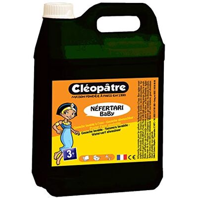 Cléopâtre PGBB5-2 Gouache Néfertari Baby, Schwarz, 5 L Cléopâtre PGBB5-2 Gouache Néfertari Baby, Schwarz, 5 L
