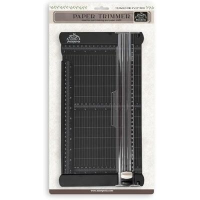 Stamperia Paper Trimmer for Scrapbooking, Card Making, and More, Sturdy Platform, Imperial and Metric Measurements, Includes Two Blades for Clean and Accurate Cutting, Perfect for Hobbies and Crafts Stamperia Paper Trimmer for Scrapbooking, Card Making, and More, Sturdy Platform, Imperial and Metric Measurements, Includes Two Blades for Clean and Accurate Cutting, Perfect for Hobbies and Crafts