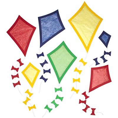 Papierdrachen Fensterbilder Drachen zum Basteln 24 Teile Herbstbasteln mit Tonkarton und Transparentpapier Inkl. 10m weißes Band Auffädeln Herbstdeko Papierdrachen Fensterbilder Drachen zum Basteln 24 Teile Herbstbasteln mit Tonkarton und Transparentpapier Inkl. 10m weißes Band Auffädeln Herbstdeko