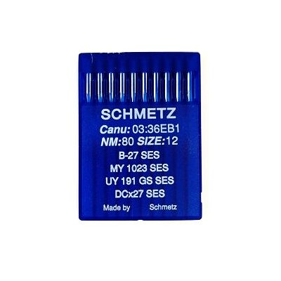 SCHMETZ Industrienähmaschinennadeln: B-27 SES Overlock-Kugelspitze (Jersey), Packung mit 10 Stück, Größe: 80/12 (Einzelpackung) – Kaufen Sie 2 und erhalten Sie 3. Gratis! + Nadeleinfädler SCHMETZ Industrienähmaschinennadeln: B-27 SES Overlock-Kugelspitze (Jersey), Packung mit 10 Stück, Größe: 80/12 (Einzelpackung) – Kaufen Sie 2 und erhalten Sie 3. Gratis! + Nadeleinfädler