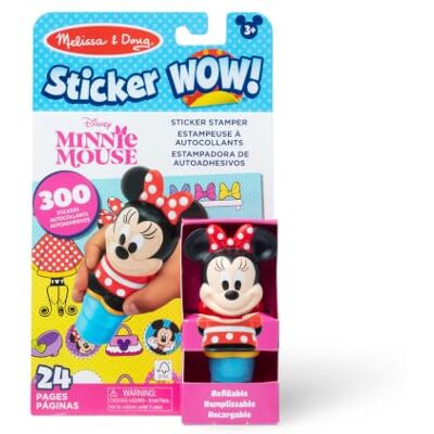 Melissa & Doug Sticker Wow!™ 24-Page Activity Pad and Sticker Stamper- Minnie Melissa & Doug Sticker Wow!™ 24-Page Activity Pad and Sticker Stamper- Minnie