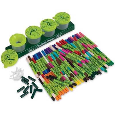 JOLLY Booster XL, Komplett Starter Set, jeweils 6 Booster XL in 14 Farben, inkl. Bubblepool Nachfüllstation, leuchtende und satte Farben, auswaschbare Tinte, ungiftig und sicher JOLLY Booster XL, Komplett Starter Set, jeweils 6 Booster XL in 14 Farben, inkl. Bubblepool Nachfüllstation, leuchtende und satte Farben, auswaschbare Tinte, ungiftig und sicher