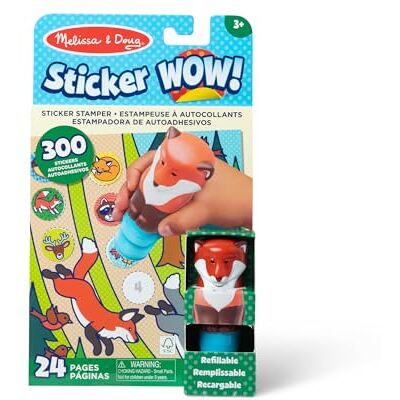 Melissa & Doug Sticker WOW 24-seitiger Aktivitätenblock und Sticker-Stempel, 300 Sticker, Kunst und Handwerk, Sammelfigur – Fuchs Melissa & Doug Sticker WOW 24-seitiger Aktivitätenblock und Sticker-Stempel, 300 Sticker, Kunst und Handwerk, Sammelfigur – Fuchs