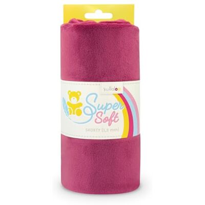 kullaloo Plüsch Stoff SuperSoft SHORTY in vielen Farben 1,5mm Florlänge, EN 71-3 & EN 71-9 Zertifiziert (pink punch) kullaloo Plüsch Stoff SuperSoft SHORTY in vielen Farben 1,5mm Florlänge, EN 71-3 & EN 71-9 Zertifiziert (pink punch)