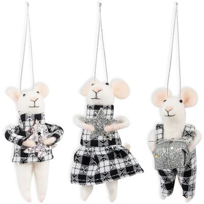 Trimits Festliche Maus DIY Bastelset, Nadelfilz Set mit Anleitung und Wollfilz Weihnachtsdeko, Weihnachtsdeko Set, Christbaumschmuck, Weihnachtskugeln, selbstgemachtes Geschenk Trimits Festliche Maus DIY Bastelset, Nadelfilz Set mit Anleitung und Wollfilz Weihnachtsdeko, Weihnachtsdeko Set, Christbaumschmuck, Weihnachtskugeln, selbstgemachtes Geschenk