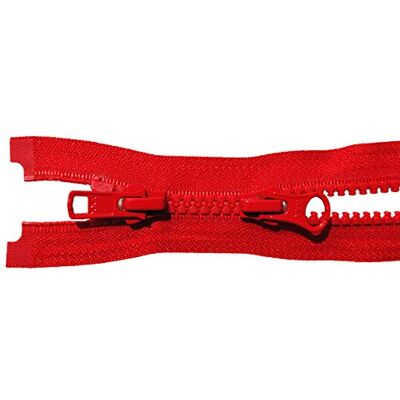 YKK Unbekannt 2 Wege Reißverschluß rot Kunststoff 5 mm YKK Unbekannt 2 Wege Reißverschluß rot Kunststoff 5 mm