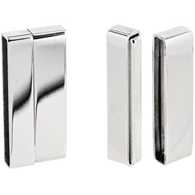 Auroris Flacher Magnetverschluss aus Edelstahl Loch: 40x3 mm 5 Stück Auroris Flacher Magnetverschluss aus Edelstahl Loch: 40x3 mm 5 Stück