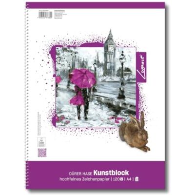 Staufen Lumart Collegeblock 5 Blöcke à 50 Blatt, DIN A4, 120 g/m², blanko Künstler Collegeblock in DIN A4, Spiralisiert, DIN A4, 120 g/m² Papier Staufen Lumart Collegeblock 5 Blöcke à 50 Blatt, DIN A4, 120 g/m², blanko Künstler Collegeblock in DIN A4, Spiralisiert, DIN A4, 120 g/m² Papier