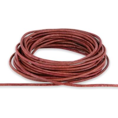 Auroris 5m Lederband rund Ø 5mm antikrot Auroris 5m Lederband rund Ø 5mm antikrot