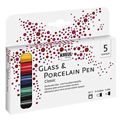 KREUL Porzellanstift 5er-Set - Glas- und Porzellanmalstifte KREUL Porzellanstift 5er-Set - Glas- und Porzellanmalstifte