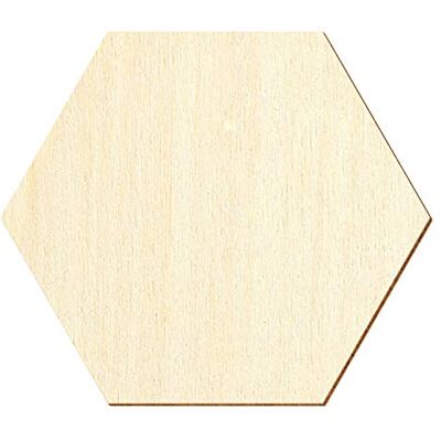 Bütic GmbH Holz Hexagon Sechseck Deko Basteln 3-50cm, Größe:12cm, Pack mit:10 Stück Bütic GmbH Holz Hexagon Sechseck Deko Basteln 3-50cm, Größe:12cm, Pack mit:10 Stück