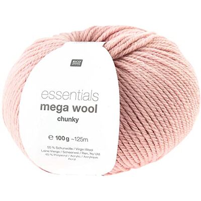 Rico Design Essentials Mega Wool Chunky, 100 g Rosa Rico Design Essentials Mega Wool Chunky, 100 g Rosa
