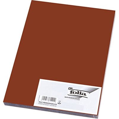folia 6385 Tonpapier schokobraun, DIN A3, 130 g/qm, 50 Blatt zum Basteln und kreativen Gestalten von Karten, Fensterbildern und für Scrapbooking folia 6385 Tonpapier schokobraun, DIN A3, 130 g/qm, 50 Blatt zum Basteln und kreativen Gestalten von Karten, Fensterbildern und für Scrapbooking