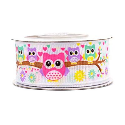 Creativery Ripsband 25mm x 10m Eulen Creativery Ripsband 25mm x 10m Eulen