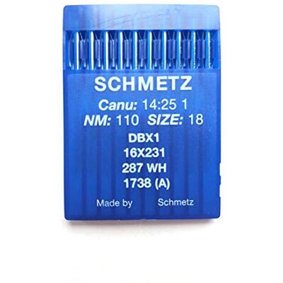 SCHMETZ Nähmaschinennadeln für Industrienähmaschinen: 16 x 231 CANU 14:25 1 (10 Stück) 18/110 SCHMETZ Nähmaschinennadeln für Industrienähmaschinen: 16 x 231 CANU 14:25 1 (10 Stück) 18/110