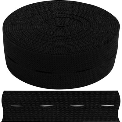 AERZETIX C67390 Elastisches flachknopfloch 2 m Breite 30 mm Farbe schwarz aus Polyester und Latex konfektion kurzwaren nähen Kleidung Stoff gürtel Hose Stricken AERZETIX C67390 Elastisches flachknopfloch 2 m Breite 30 mm Farbe schwarz aus Polyester und Latex konfektion kurzwaren nähen Kleidung Stoff gürtel Hose Stricken