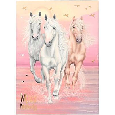 Depesche 12380 Miss Melody Sundown Briefpapier Set in einer Mappe, mit Pferde-Motiven und Mustern, inkl. 24 Briefblättern, Umschlägen und Stickerbogen Depesche 12380 Miss Melody Sundown Briefpapier Set in einer Mappe, mit Pferde-Motiven und Mustern, inkl. 24 Briefblättern, Umschlägen und Stickerbogen