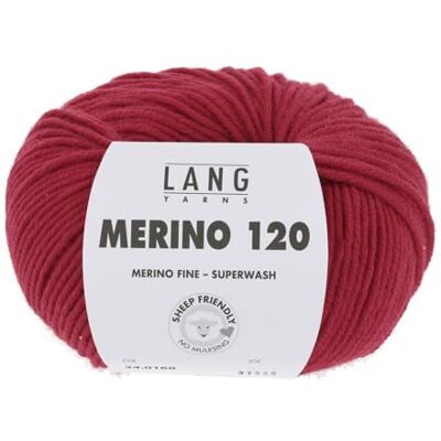 Lang Yarns Merino 120 Superwash 0160 feuerrot Lang Yarns Merino 120 Superwash 0160 feuerrot