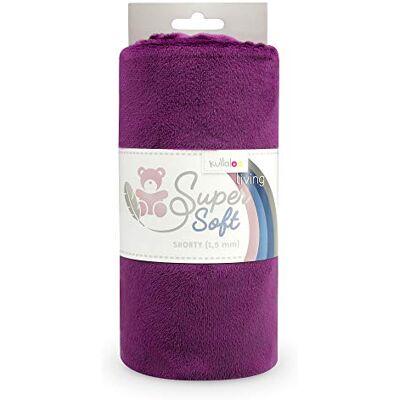 kullaloo Plüsch Stoff SuperSoft SHORTY in vielen Farben 1,5mm Florlänge, EN71-3 & EN 71-9 Zertifiziert (pflaume) kullaloo Plüsch Stoff SuperSoft SHORTY in vielen Farben 1,5mm Florlänge, EN71-3 & EN 71-9 Zertifiziert (pflaume)