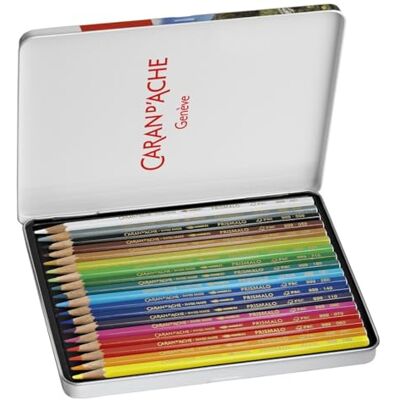 Caran d'Ache - Prismalo - 18 Farben - Metallbox - Pencils Caran d'Ache - Prismalo - 18 Farben - Metallbox - Pencils