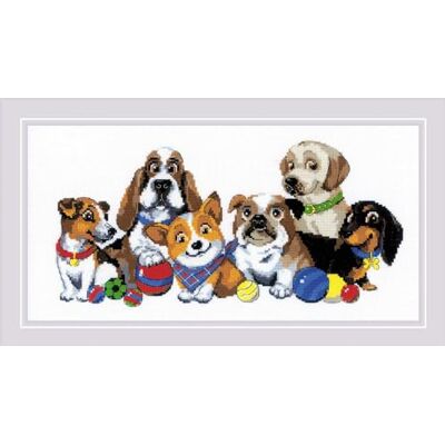 Riolis Modell Kreuzstichset - Süße Hunde - Wohndekoration Riolis Modell Kreuzstichset - Süße Hunde - Wohndekoration