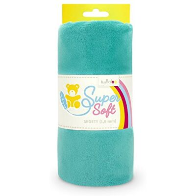 kullaloo Plüsch Stoff SuperSoft SHORTY in vielen Farben 1,5mm Florlänge, EN 71-3 & EN 71-9 Zertifiziert (petrol) kullaloo Plüsch Stoff SuperSoft SHORTY in vielen Farben 1,5mm Florlänge, EN 71-3 & EN 71-9 Zertifiziert (petrol)