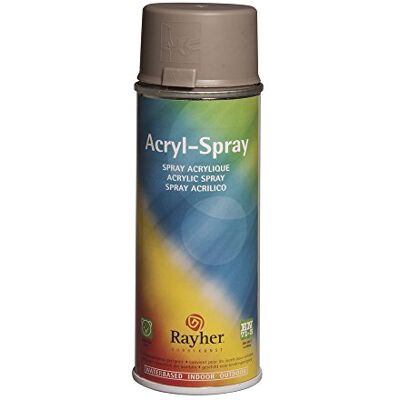 Rayher HOBBY 34145509 Acryl-Spray, Acryllack, taupe, seidenmatt, Sprühlack für innen und außen, hohe Deckkraft, umweltbewusst spraylackieren, 200 ml (1er Pack) Rayher HOBBY 34145509 Acryl-Spray, Acryllack, taupe, seidenmatt, Sprühlack für innen und außen, hohe Deckkraft, umweltbewusst spraylackieren, 200 ml (1er Pack)