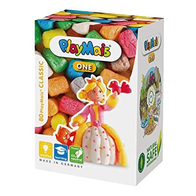 Playmais ONE Princess Bastelset für Kinder ab 3 Jahren I Über 70 Spielmais Bausteine mit Anleitung zum Basteln I Natürliches Spielzeug I Fördert Kreativität & Motorik I Geschenk für Mädchen & Jungen Playmais ONE Princess Bastelset für Kinder ab 3 Jahren I Über 70 Spielmais Bausteine mit Anleitung zum Basteln I Natürliches Spielzeug I Fördert Kreativität & Motorik I Geschenk für Mädchen & Jungen