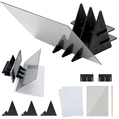 DKLUOLAN Optisches Zeichenbrett für Handy & Tablets, 13,5x20 cm Projektor-Zeichenbrett, Optisches Bild Zeichenbrett zum Zeichnen Lernen für Erwachsene, Sketch Board für Kreative Entwürfe DKLUOLAN Optisches Zeichenbrett für Handy & Tablets, 13,5x20 cm Projektor-Zeichenbrett, Optisches Bild Zeichenbrett zum Zeichnen Lernen für Erwachsene, Sketch Board für Kreative Entwürfe