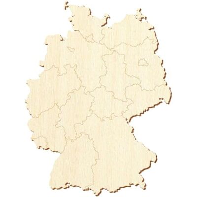 Bütic GmbH Deutsche Bundesländer aus Holz Größe 20-50cm, einzeln oder im Set mit 10, 25, 50 und 100 Stück erhältlich. Zum Basteln und Bemalen., Pack mit:1 Stück, Höhe:22cm hoch Bütic GmbH Deutsche Bundesländer aus Holz Größe 20-50cm, einzeln oder im Set mit 10, 25, 50 und 100 Stück erhältlich. Zum Basteln und Bemalen., Pack mit:1 Stück, Höhe:22cm hoch