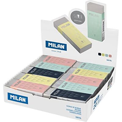 MILAN nata® 320 Radiergummis Serie Silver (mit Kartonetui und Verpackung) MILAN nata® 320 Radiergummis Serie Silver (mit Kartonetui und Verpackung)