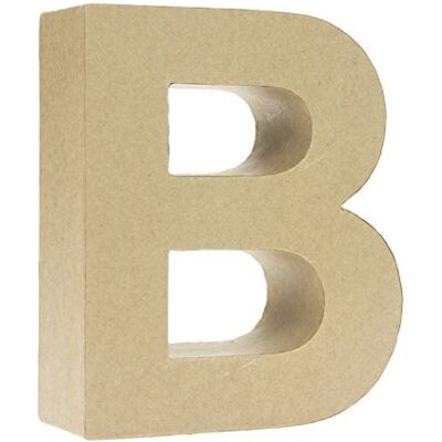 Rico Design Pappmache Buchstabe 'B' stehend zum basteln kreativ Idee Rico Design Pappmache Buchstabe 'B' stehend zum basteln kreativ Idee