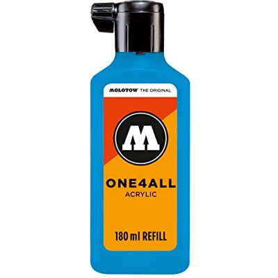 Molotow ONE4ALL Refill Acryl, Farbe 230 schock blau 180 ml, Nachfülltinte für Permanentmarker Molotow ONE4ALL Refill Acryl, Farbe 230 schock blau 180 ml, Nachfülltinte für Permanentmarker