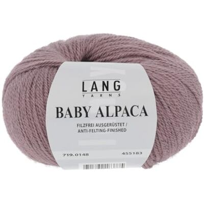 Lang Yarns Baby Alpaca Farbe: Altrosa Dunkel (0148) 50 g / ca. 170 m Wolle Lang Yarns Baby Alpaca Farbe: Altrosa Dunkel (0148) 50 g / ca. 170 m Wolle