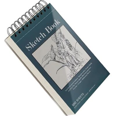 LIFANGFI Künstler-Skizzenbuch, 100 Blatt, Doppelspulenbindung 30,8 kg / 100 g/m² Papier, zum Skizzieren, Kritzeln, Hardcover, Skizzenbuch, Zeichenblock für Künstler Anfänger LIFANGFI Künstler-Skizzenbuch, 100 Blatt, Doppelspulenbindung 30,8 kg / 100 g/m² Papier, zum Skizzieren, Kritzeln, Hardcover, Skizzenbuch, Zeichenblock für Künstler Anfänger